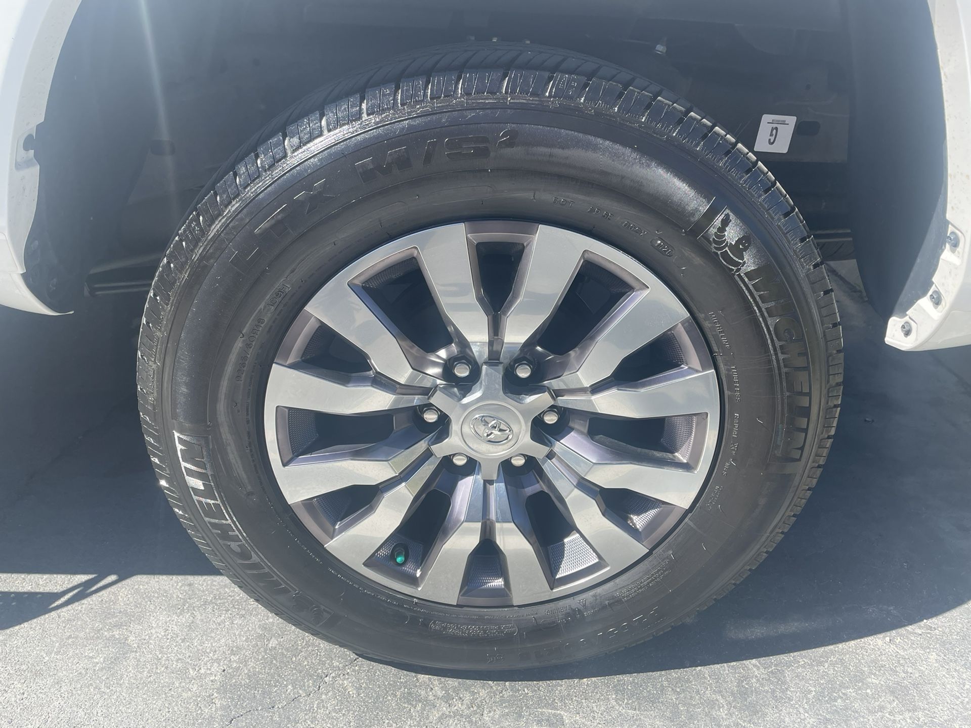 2020 Tacoma limited 18” Rims and Michelin Tires.