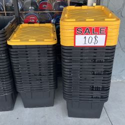 Storage Totes 27 Gallons 10$ Each