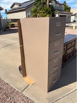 Heavy duty steel legal size filing cabinet