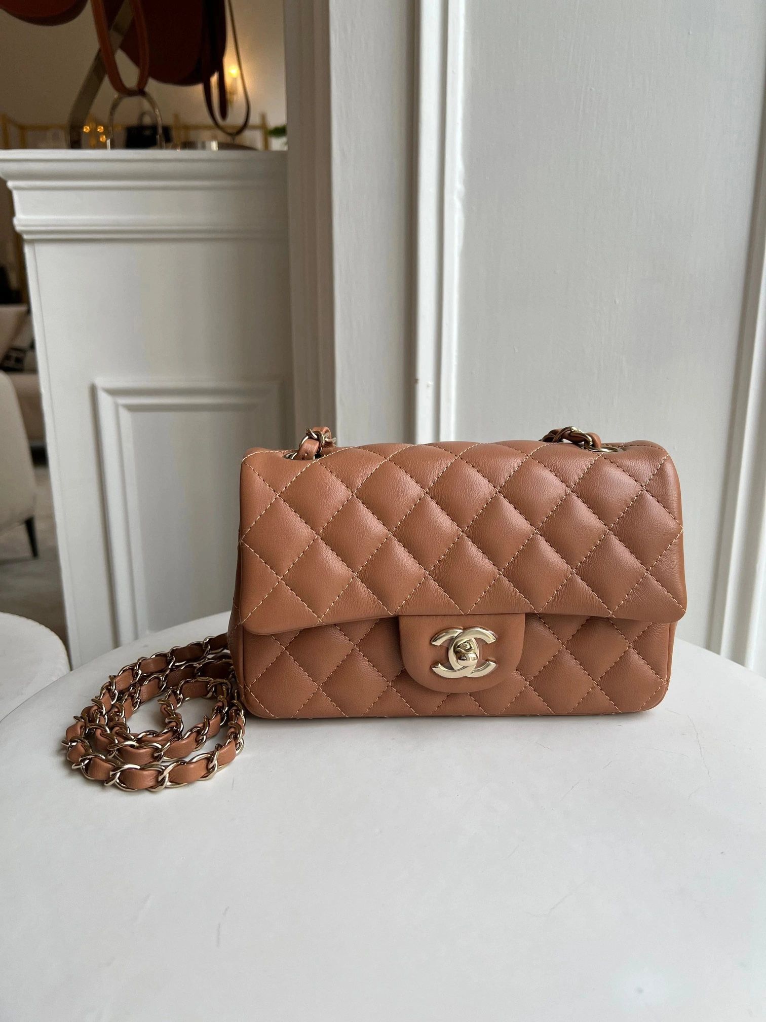 Chanel Classic Flap Mini - Caramel 