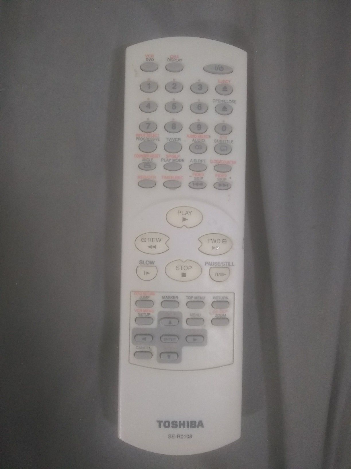 TOSHIBA SE - R0108 REMOTE CONTROL