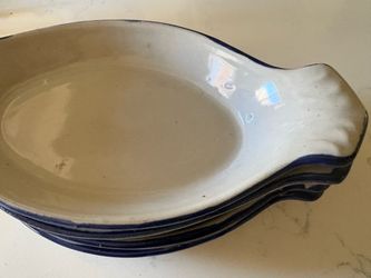 Ceramic Oval Au Gratin Dishes Set of 4