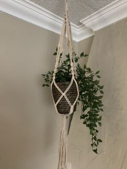 Hanging fake plant