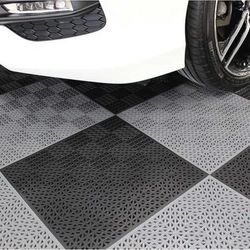 PlastiPro-Loc Heavy Duty Garage Floor Tiles Black Only  NEW