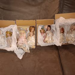 Antique Story Dolls Eight Total 1930s Or 1940s 