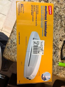 Brand New Staples 9.5” Hot & Cold Laminator – Sealed in Box