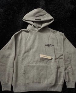 gray essential hoodie