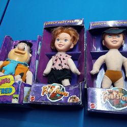 Flintstones Soft Dolls Early 90's