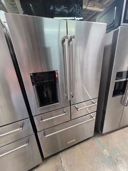 KITCHENAID 5 DOOR STAINLESS STEEL REFRIGERATOR