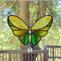 Stained Glass Butterfly Suncatcher 