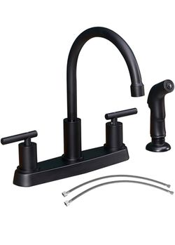 Black Kitchen Faucet, Matte Black