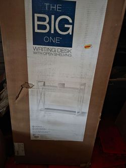 The Big One Writing Desk with Open Shelving