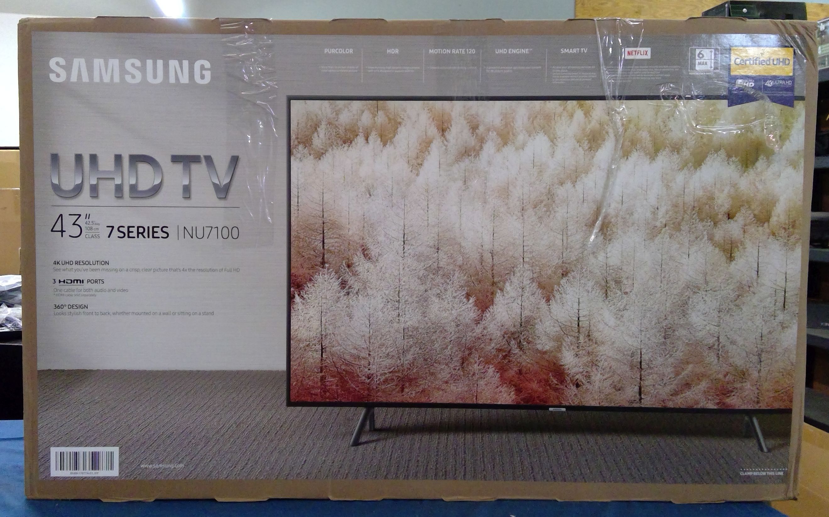 Samsung - 43" Class - LED - NU7100 Series - 2160p - Smart - 4K UHD TV with HDR