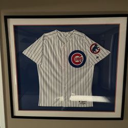 Framed Cubs Jersey