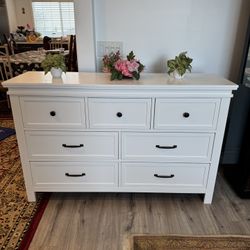 White  Dresser Large Wooden