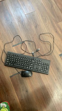 Black Keyboard and Mouse