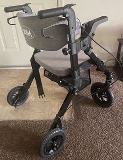 New VOCIC 2-in-1 Rollator Transport WheelChair – Never Used