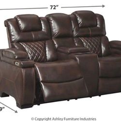 Power recliner sofa (3 seater) with Power recliner love seat (2seater)