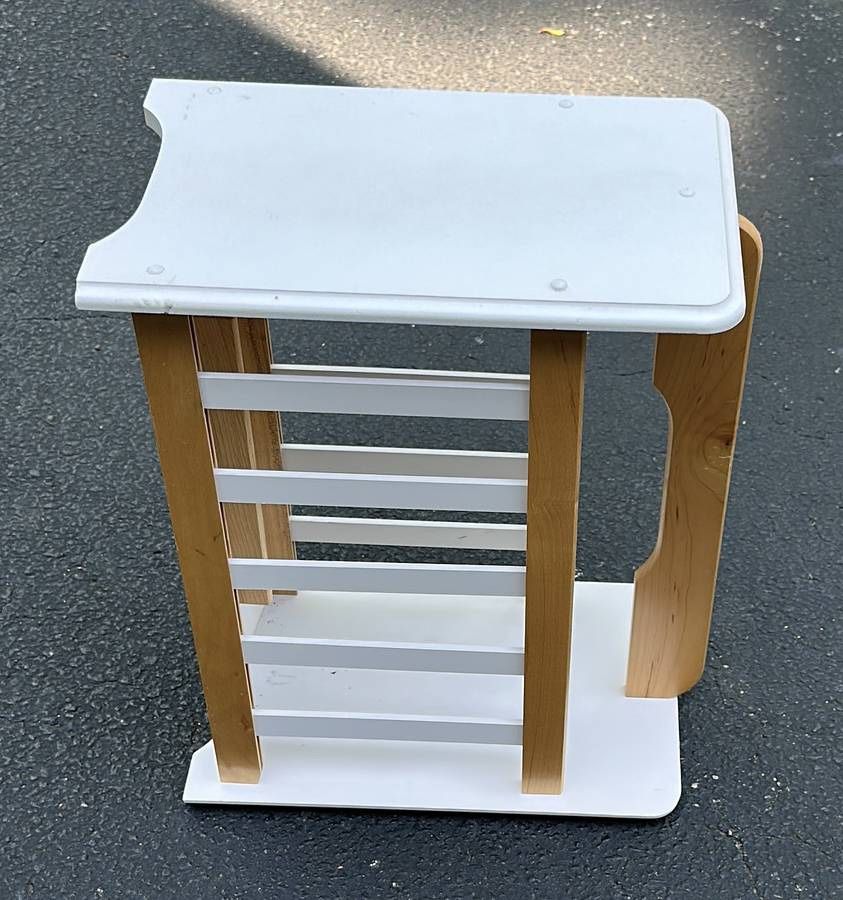 Good Wood Magazine Book Holder Rack Made In Taiwan ROC