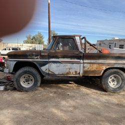 1965 custom cab short bed four-wheel-drive with a 327 custom I mean a factory air condition motor transmission runs great been sitting for a a little 