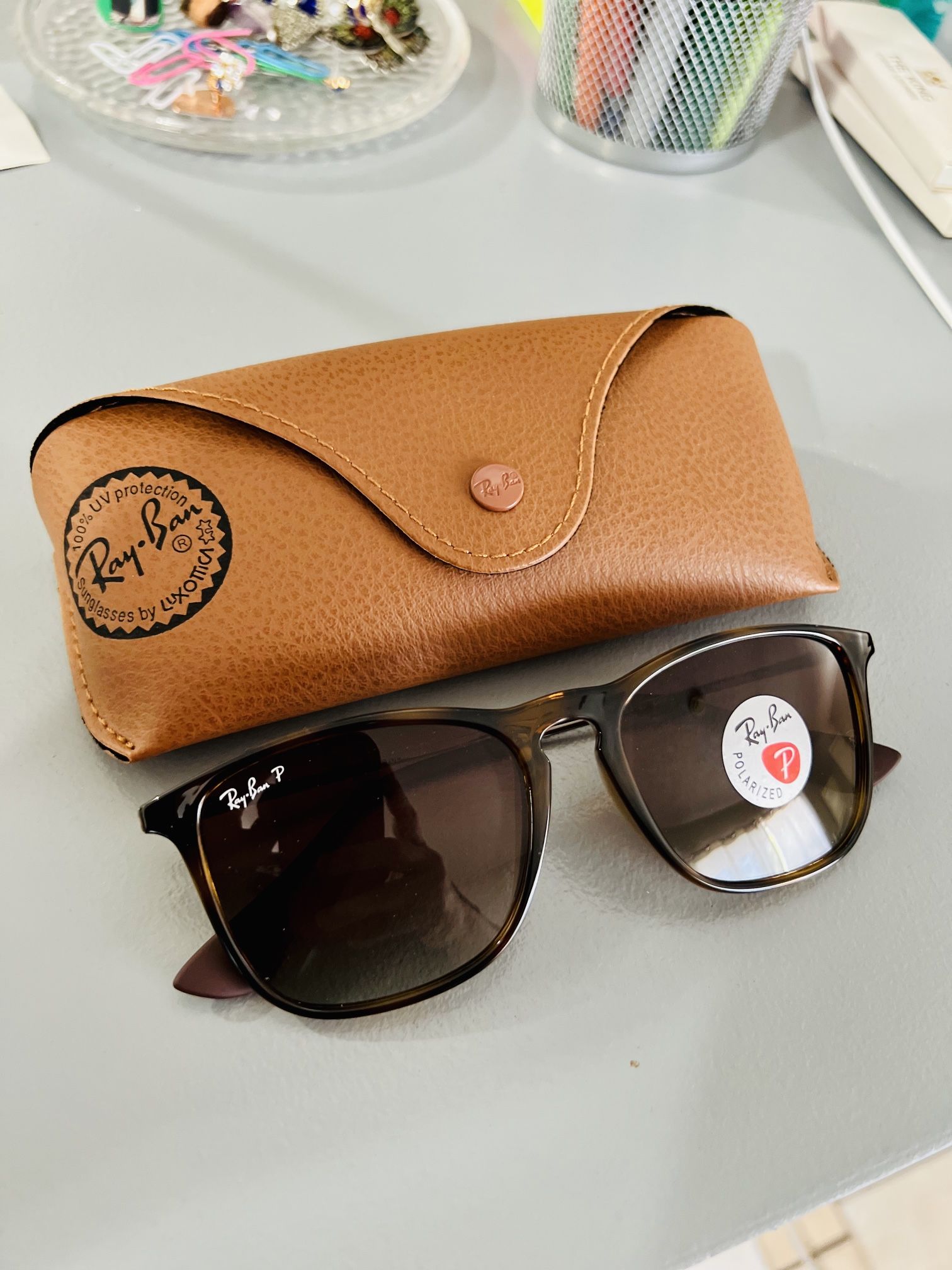 Chris NEW Polarized RayBan Sunglasses with Original Ray Ban Packaging