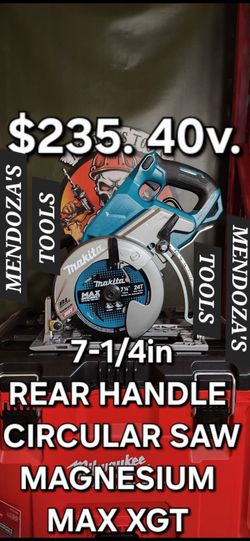 Makita Rear Handle Circular Saw 7-1/4in Brushless 40v MAX XGT