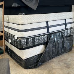 3 Queen Size Mattresses With Box Springs 