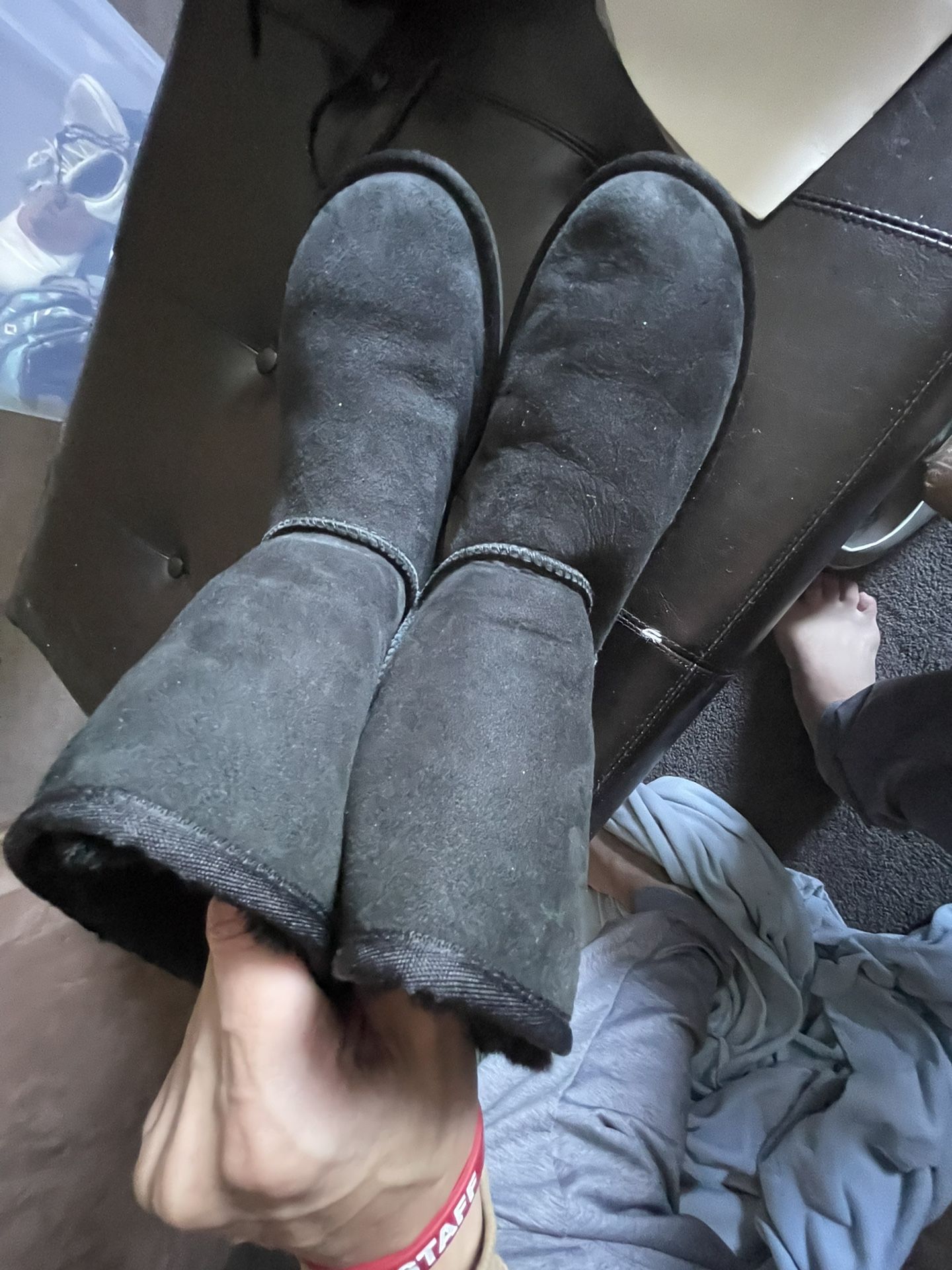 Black Uggs Boots Women Size 7