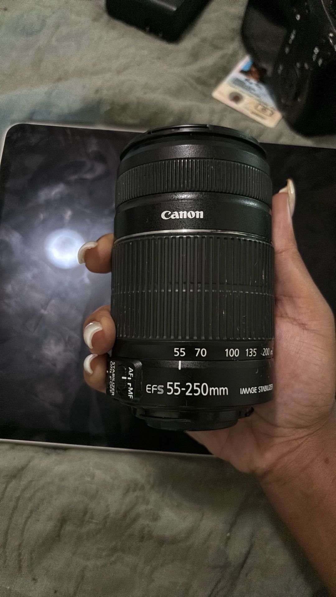 Canon EF-S 55–250mm zoom lens