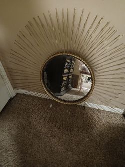 Art Deco Sunburst Wall Mirror