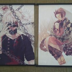 Anime Canvases: Demon Slayer And Tokyo Ghoul 