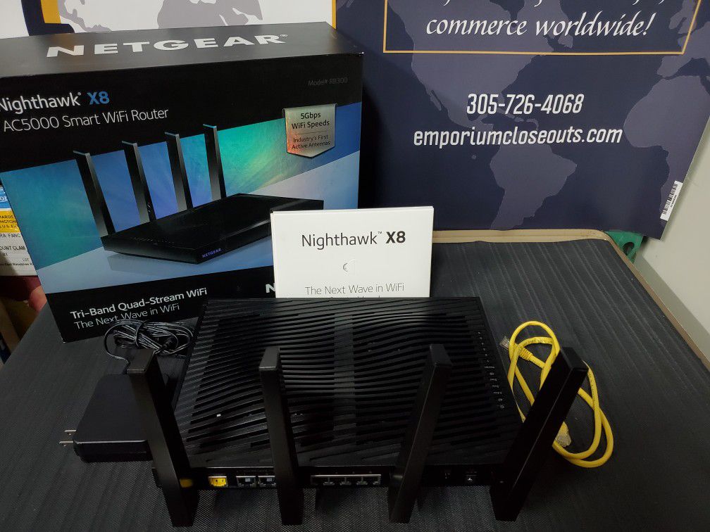 NETGEAR Nighthawk X8 AC5000 Tri-band WiFi Router R8300