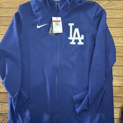 Los Angeles Dodgers Nike Authentic Collection Performance Raglan Full-Zip Hoodie - Royal