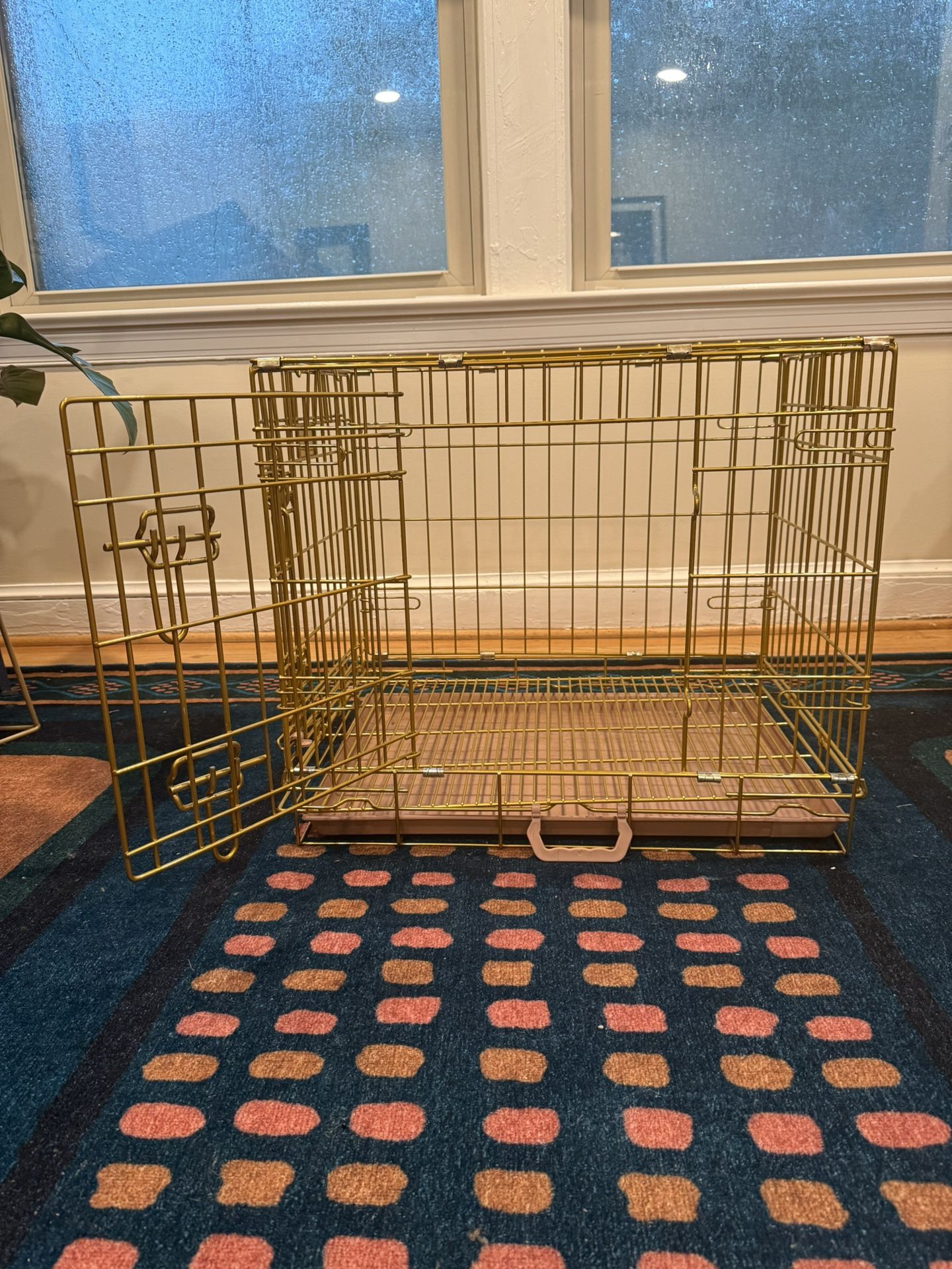 Gold Dog Crate