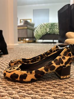 Tory Birch Leopard Skin Small Heal 