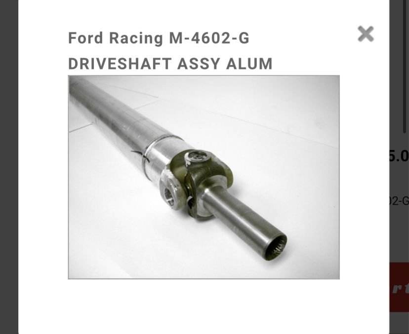 Ford Aluminum Drive Shaft