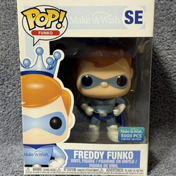 Funko Pop! Vinyl Freddy Funko Make-A-Wish Limited Edition SE Blue #38065