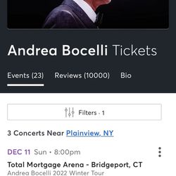 Andrea Bocelli Tickets Thumbnail