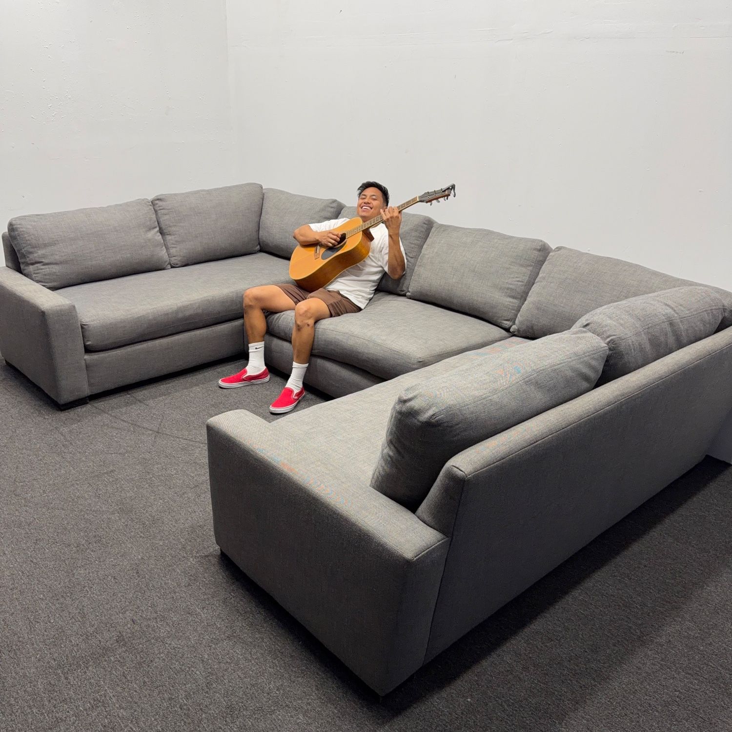 75% OFF ❌ Restoration Hardware Maxwell U - Sofa Bench Cushion Sectional Couch *Very Clean* - Can Deliver