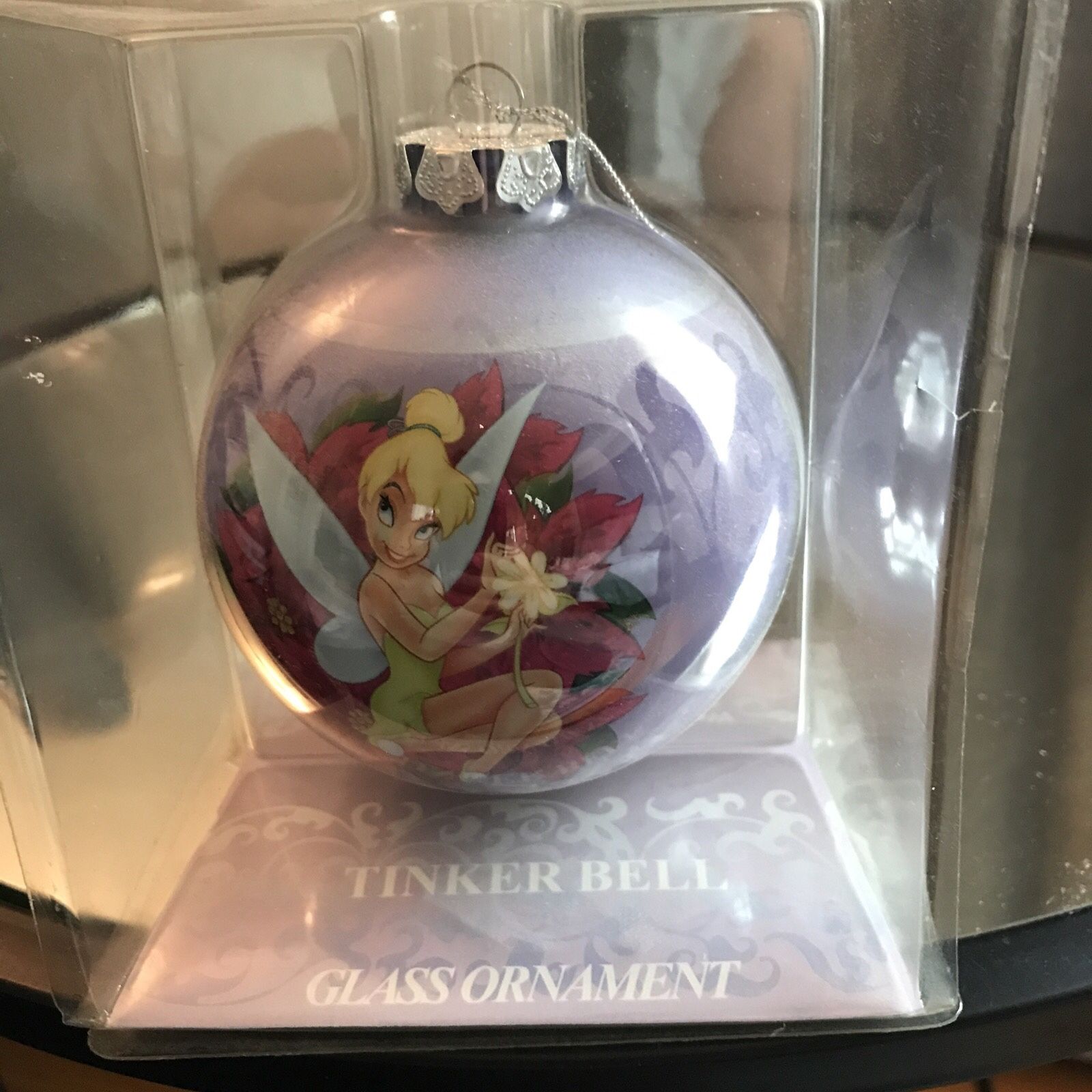 Never Opened Tinker Bell Glass Ornament 