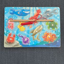 Melissa And Doug Magnetic Fishing Wooden Puzzle