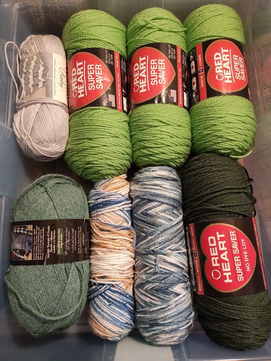 Yarn. Price For All 8. Four Are Large 7 oz. Price Firm