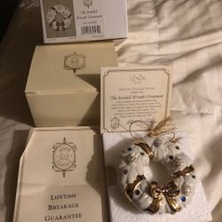LENOX THE JEWELED WREATH ORNAMENT!!!