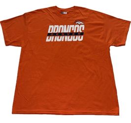 Denver Broncos Orange T Shirt Mens XL 2XL 3XL New