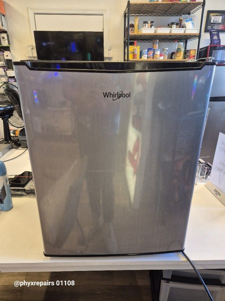 Whirlpool 2.7 cu ft Mini Refrigerator - Stainless Steel - WH27S1E $80