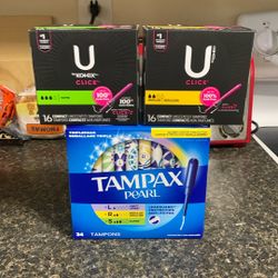 Tampon “Unscented Plastic Applicator” Bundle-3 Items!($17.88+ Value)