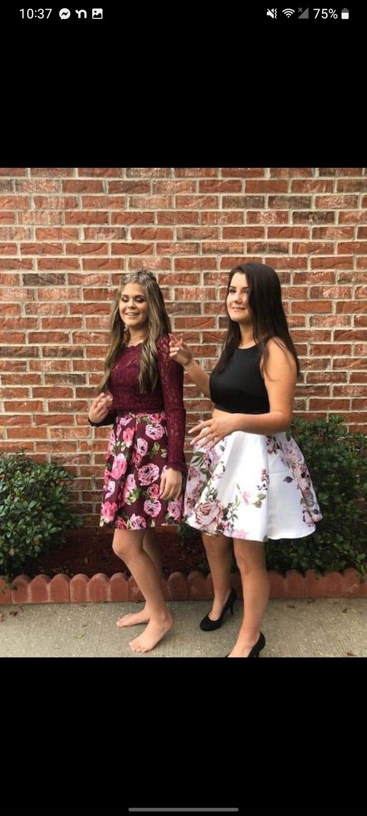 small two peice homecoming/events dress