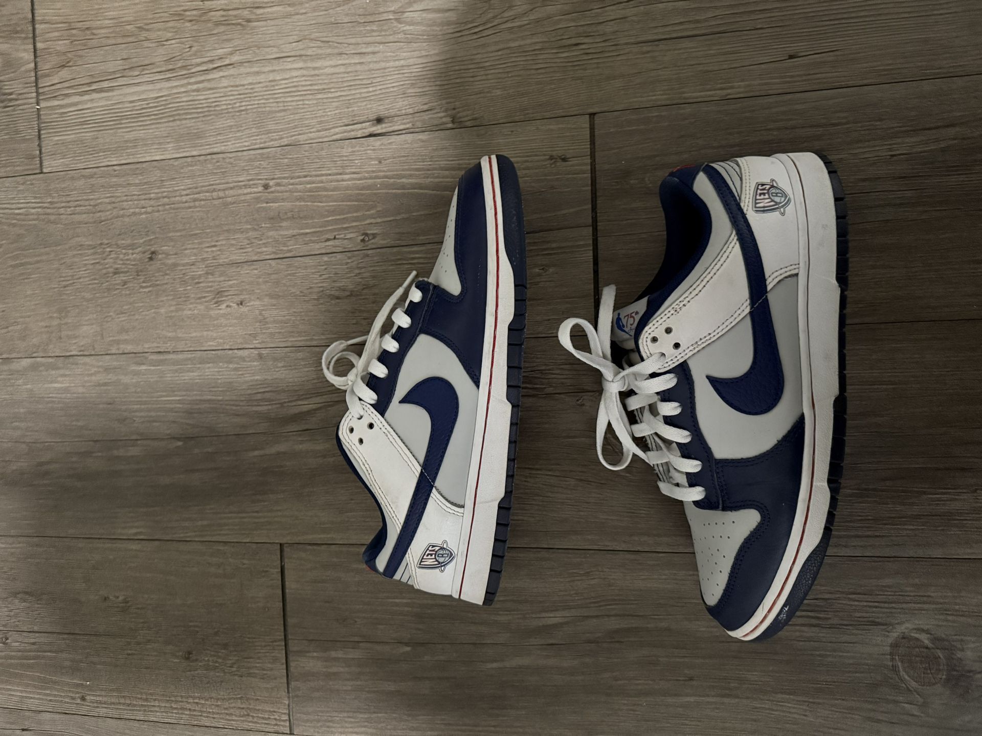 Nike Dunk Low EMB Size Used NBA 75th Anniversary Brooklyn Nets