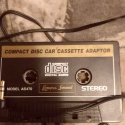 Compact disc car cassette adaptor