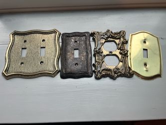 Vintage outlet and switch plates